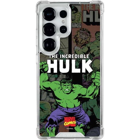 Marvel Classic Comics Hulk Fighter Vintage Galaxy S25 Ultra Clear Case